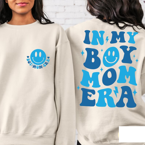 Boy Mom Era Sweatshirt, In My Boy Mom Era Sweatshirt, Gender Reveal Sweat, In My Mom Era Sweat, Boy Mama Sweater, Expecting Mom Gift a544