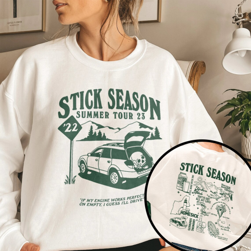 Vintage Stick Season Tour 2023 Sweatshirt Kahan Stick Season Tour 2023 Kahan Folk Pop Music, Country Music Shirt, Kahan Sweatshirt