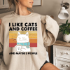 Fat Cat in Cute Sweater Sweatshirt, Customization Optional, Your Cat Pictured Wearing Cute Oversized Sweater, Cat Mom Gift, Cat Dad gift