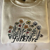 Speak now Taylor Embroidered Sweatshirt, Taylor Swift The Eras Tour Hand Embroidered Sweatshirt, Embroidered Round Neck Sweatshirt