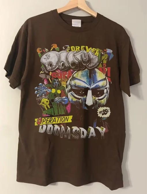 Mf Doom Y2k Graphic T-Shirt | Madvillain Metal Face Tee | Retro Unisex 90s Tee | Mf Doom Tee | Oversize Classic Shirt | Music Gift | S5