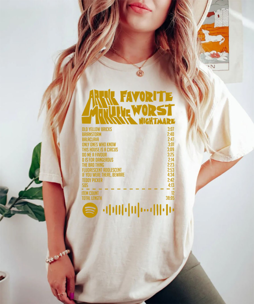 Arctic Monkeys Favorite Worst Nightmare Album Shirt