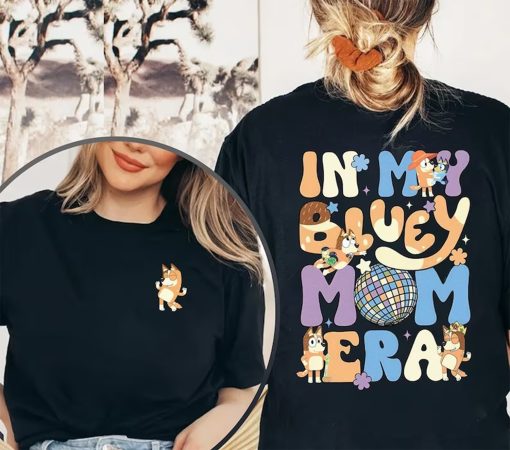 In My Bluey Mom Era Sweatshirt | Bluey Cool Mom Club Shirt | Bluey Chilli Heeler Shirt | Bluey Mom Shirt | Bluey Mum Gift | In My Mom Era