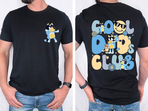 Bluey Cool Dad Club Shirt, Bandit Cool Dad Club Tshirt, Bluey Bandit Shirt, Dad Birthday Gift, Dad Bluey Shirt, Bluey Family Shirt