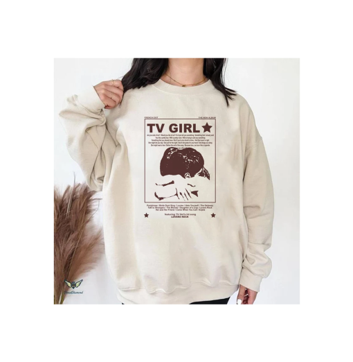 T.v Girl T-shirt, T.v Girl French Exit Album Poster Merch, Lovers Rock Song Graphic Tee, Streetwear Crew Neck Music Shirt