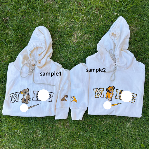 Si.m-b.a And Na-la The L.i.on King Embroidered Sweatshirts, Anniversary Gift, Couple Tshirt, Hoodie, Valentine Gift