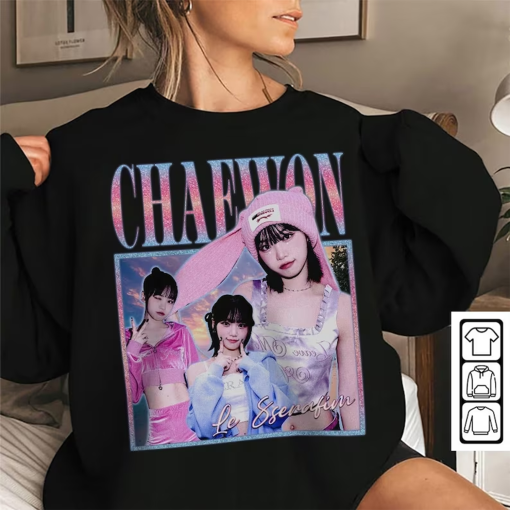 Chaewon Kpop Shirt, Chaewon Unforgiven Album Sweatshirt, Chaewon Le Sserafim Vintage Retro Graphic Music Unisex Gifts Fan Hoodie