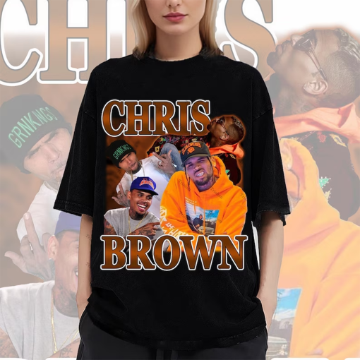 Retro Chris Brown Washed T-Shirt,Singer Homage Graphic Unisex T-Shirt,R&B Sweatshirt, Chris Brown Retro 90’s Fans Hoodie Gift for Hip Hop