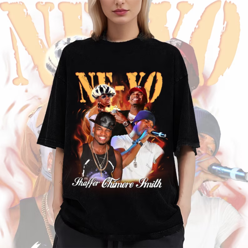 Retro Neyo Washed T-Shirt,Rapper Homage Graphic Unisex T-Shirt,R&B Sweatshirt, Neyo Retro 90’s Fans Hoodie Gift for Rapper Fan Hip Hop