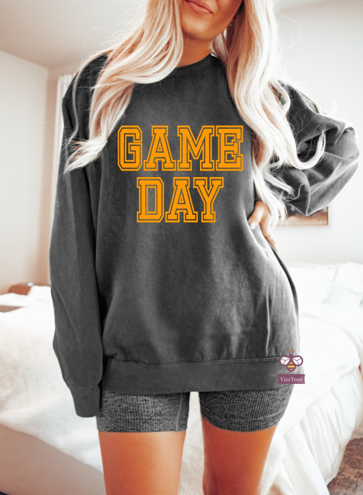 Game Day Sweatshirt, Comfort Colors Sweatshirt, Football Sweatshirt, Vintage Sweatshirt