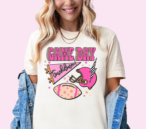 Football Shirt Preppy Football Season Tshirt Game Day Shirt Cute Football T-shirt Womens Football Tee Sunday Football Outfit Plus Size Shirt