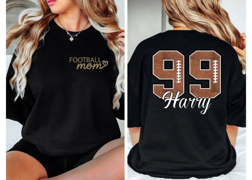 Customized Football Mom Sweatshirt – Your Name Football Shirt – Football Shirt – Game Day Shirt – Football Season Shirt – Football Mom Shirt