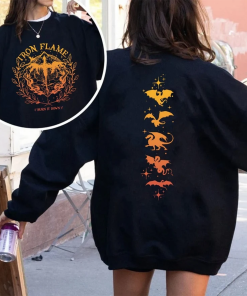 Iron Flame Sweatshirt, Fourth Wing Sweatshirt, Rebecca…