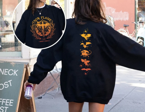 Iron Flame Sweatshirt, Fourth Wing Sweatshirt, Rebecca Yarros Hoodie, Dragon Rider Sweatshirt, Violt Sorrengail, Basgiath War College Hoodie