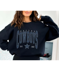 Vintage Dallas Football Crewneck Sweatshirt, Retro Cowboy…