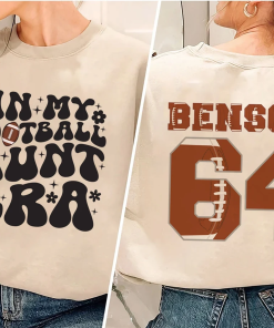 Personalized In my Football Aunt era T-shirt,…