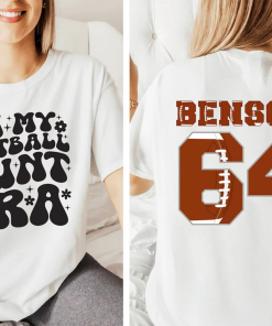 Personalized In my Football Aunt era T-shirt,…