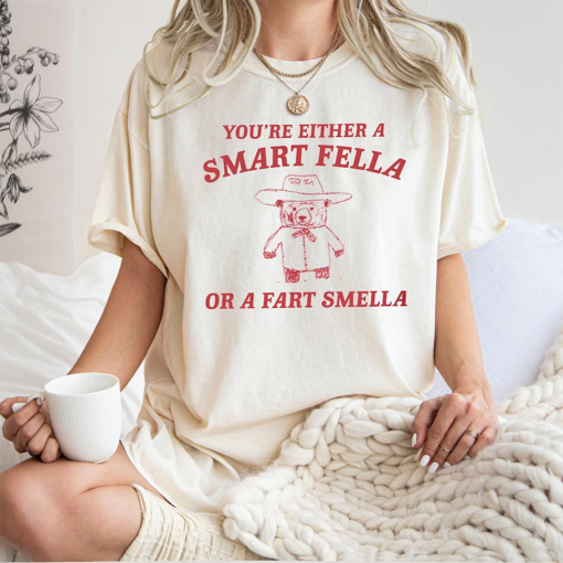 Meme Are You A Smart Fella Or Fart Smella? Retro Cartoon T Shirt, Sweatshirt, Hoodie, Weird T Shirt, Meme T Shirt, Trash Panda T Shirt