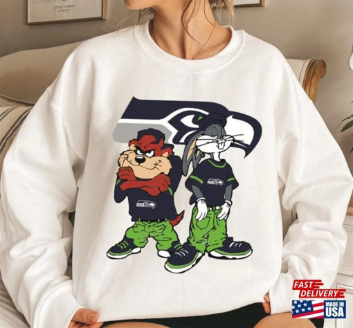 Seattle Seahawks Looney Tunes Shirt Nfl Unisex T-Shirt, Unisex Sweatshirt, Unisex Hoodie