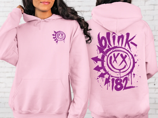 Blink 182 Sweatshirt, Blink 182 2024 Tour Sweatshirt, Smile Face Sweatshirt, Music Sweatshirt, Vintage Band Sweatshirt, Rock Sweatshirt