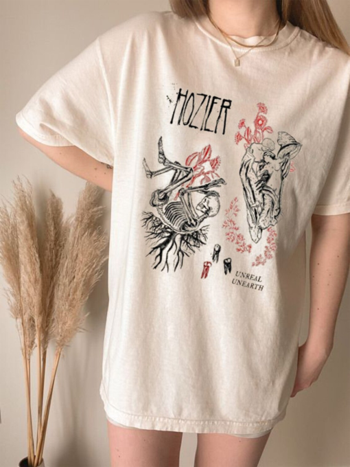 Vintage Hozier Unreal Unearth 2023 Shirt, Hozier Vintage Rock Tour 2024, Hozier Wasteland Baby Graphic, Hozier Music Shirt, Gift for fans