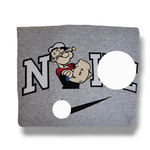 Vintage Embroidered Popeye Sweatshirt