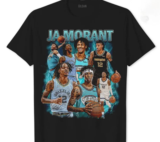 Ja Morant Shirt, Basketball Sweatshirt, Classic 90s Graphic Tee, Unisex, Vintage Bootleg, Gift, Retro