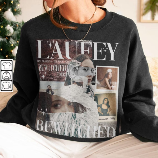 Laufey The Bewitched Tour 2023 Shirt, Laufey Tour Sweater, Laufey Fan Gift Hoodie, Paper Collage Vintage Shirt, Gift Unisex 1411R ILYD