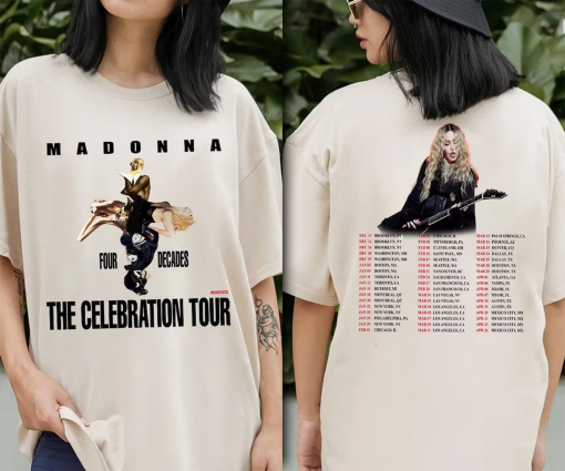 2023-2024 Madonna The Celebration Tour T-Shirt, Madonna Tour 2023 T-Shirt, Queen of Pop Shirt, Madonna Tour 2024 Shirt, Pop Tour Shirt