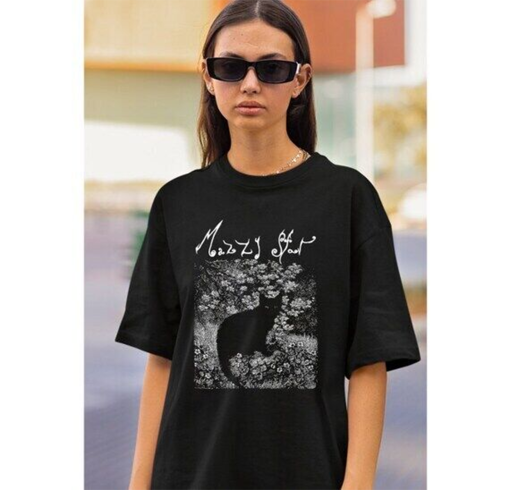 Mazzy Star Cat Shirt, 90s Alternative Rock, Hope Sandoval Tee, Mazzy Star fan gift, Unisex shirt, Music Gifts, cat shirts, cute shirts