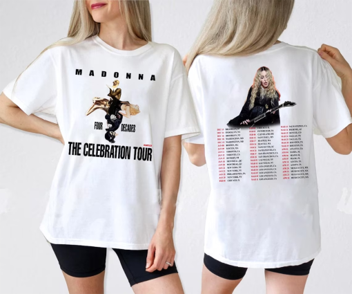 2023-2024 Madonna The Celebration Tour T-Shirt, Madonna Tour 2023 T-Shirt, Queen of Pop Shirt, Madonna Tour 2024 Shirt, Pop Tour Shirt