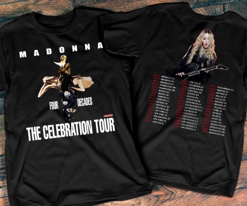 2023-2024 Madonna The Celebration Tour T-Shirt, Madonna Tour 2023 T-Shirt, Queen of Pop Shirt, Madonna Tour 2024 Shirt, Pop Tour Shirt