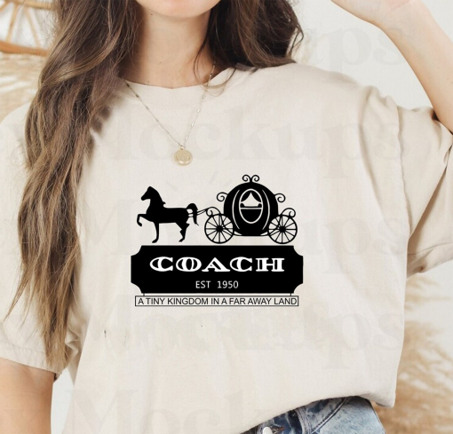 Coach est 1950 Ciinderella Minimalist Shirts, Disneyland Princess Family Trip Shirts, Princess Squad Matching Shirt, Vacation 2023