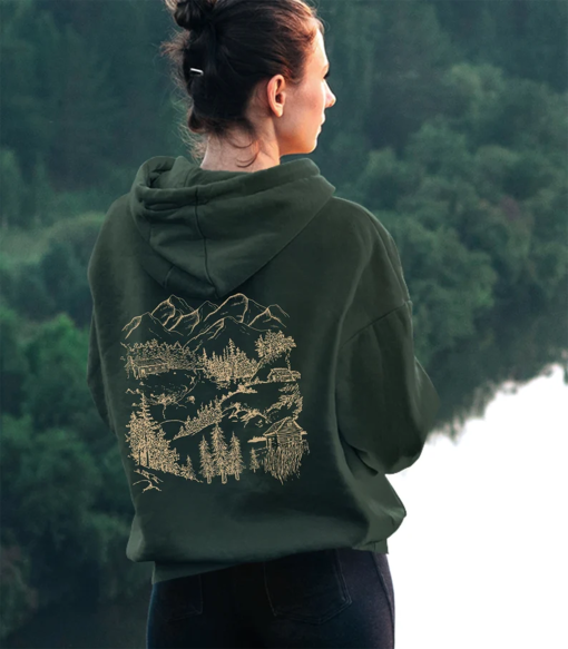 Nature Hoodie | Forestcore Aesthetic | Nature Shirt | Cottagecore Clothing | Y2K hoodie | Camping Sweater Hooded Sweater | National Parks |