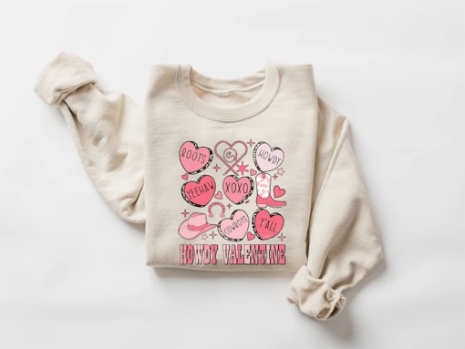 Howdy Valentine Sweatshirt, Valentine Cowgirl, Valentines Day Sweatshirt, I Love You Hoodie, Western Sweatshirt, Couple Shirt Gift