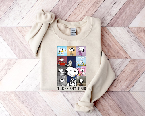 Swift Eras Tour Snoopy Sweatshirt, Snoopy Dog Sweater, Swiftie Eras Crewneck, Lover Midnights Folklore T-shirt, The Snoopy Tour Shirt