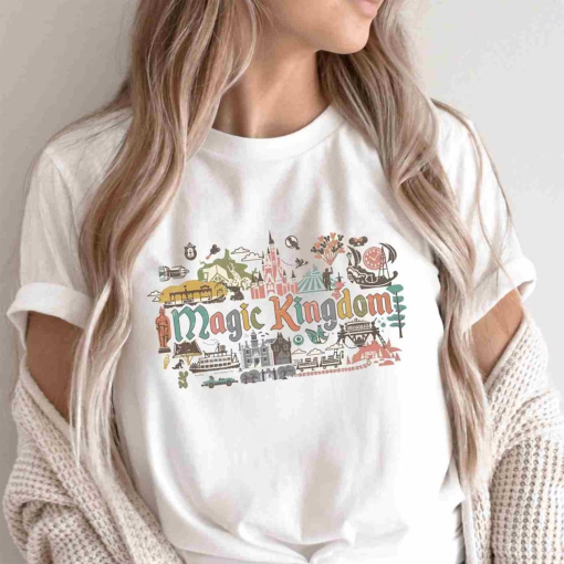 Retro Magic Kingdom T-Shirt, Disney Tour 2023 Tee, Disney World Sweater, Magic Kingdom Shirt