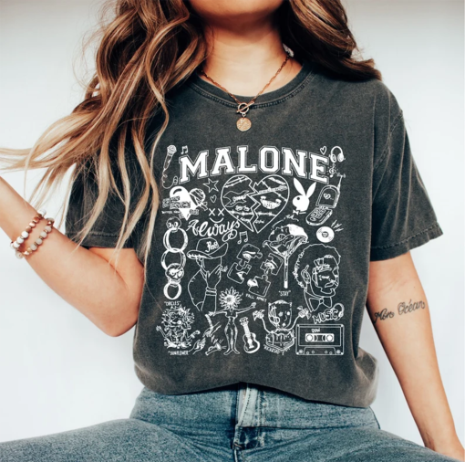 Post Malone Posty Howdy Sweatshirt, Post Malone Merch, Album Sunflower Tour T-Shirt, Malone Posty Howdy Tee, Ghost Malone Tshirt