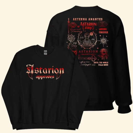 2 Sides Adventure Awaits Sweatshirt, Astarion Baldur’s Gate 3 Fan Gamer shirt, Adventure Awaits, Astarion Rogue, Astarion Inspired Shirt