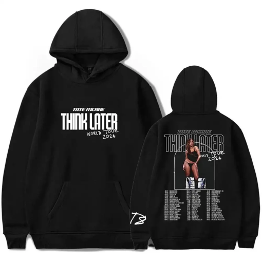 Tate Mcrae T-shirt, Think Later Hoodie, Think Later Album World Tour 2024 Tour Shirt, Tate McRae 2024 Concert Shirt, Gift For Fans