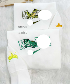 Frog princess – embroidered sweatshirt couple Disney…