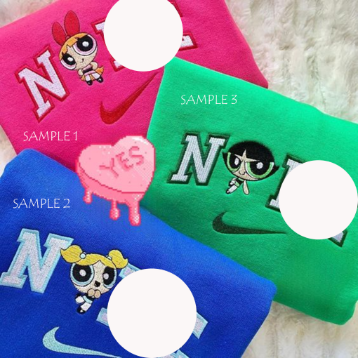 Power.puff Girls Friendship Inspired Embroidered Sweatshirt, Girl Group Matching Hoodie T shirt, Y2K Embroidery Shirt