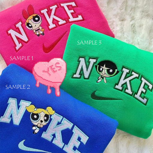 Power.puff Girls Friendship Inspired Embroidered Sweatshirt, Girl Group Matching Hoodie T shirt, Y2K Embroidery Shirt