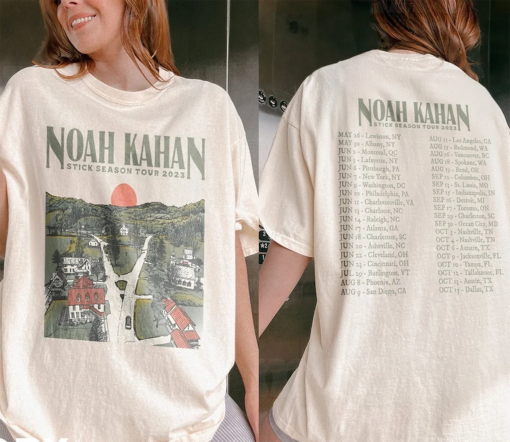 Noah Kahan Stick Season 2023 Comfort Color Shirt, Stick Season 2 Sided Shirt, Noah Kahan Tour,Country Music Shirt, Noah Kahan Shirt