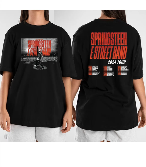 Bruce SpringsShirtn and E Street Band UK And Europe Tour 2024 T-Shirt, SpringsShirtn and E Street Fan, E Street Band ConcerT-Shirt