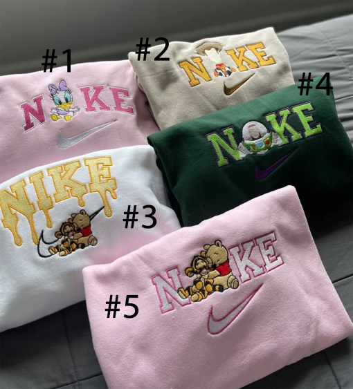 Winnie the P.oo.h inspired/ 90s vibe/ trendy/ fully embroidered sweatshirt or hoodie