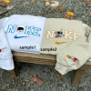 Wall-E and Eve Embroidered Crewneck, Wall-E Embroidered Sweatshirt, Vintage shirt, y2k embroidery Hoodie