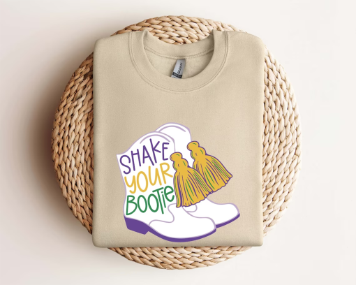 Shake Your Bootie Mardi Gras Shirt,Retro Mardi Gras Booties Shirt,Fat Tuesday Shirt,Cute Mardi Gras Tshirt,Lousiana Sweatshirt,NOLA Sweaters