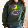 Louisiana Sweatshirt, Mardi Gras Sweatshirt, Louisiana Mardi Gras Hoodie, Louisiana American Map, Festival Sweatshirt,Mardi Gras Outfit