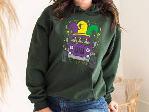 Mardi Gras Jeep Shirt Mardi Gras Carnival Shirt, Mardi Gras Party T-shirt, Mardi Gras Women Shirt, Mardi Gras Unisex Crewneck Sweatshirt